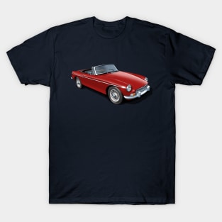 MGB Roadster in tartan red T-Shirt